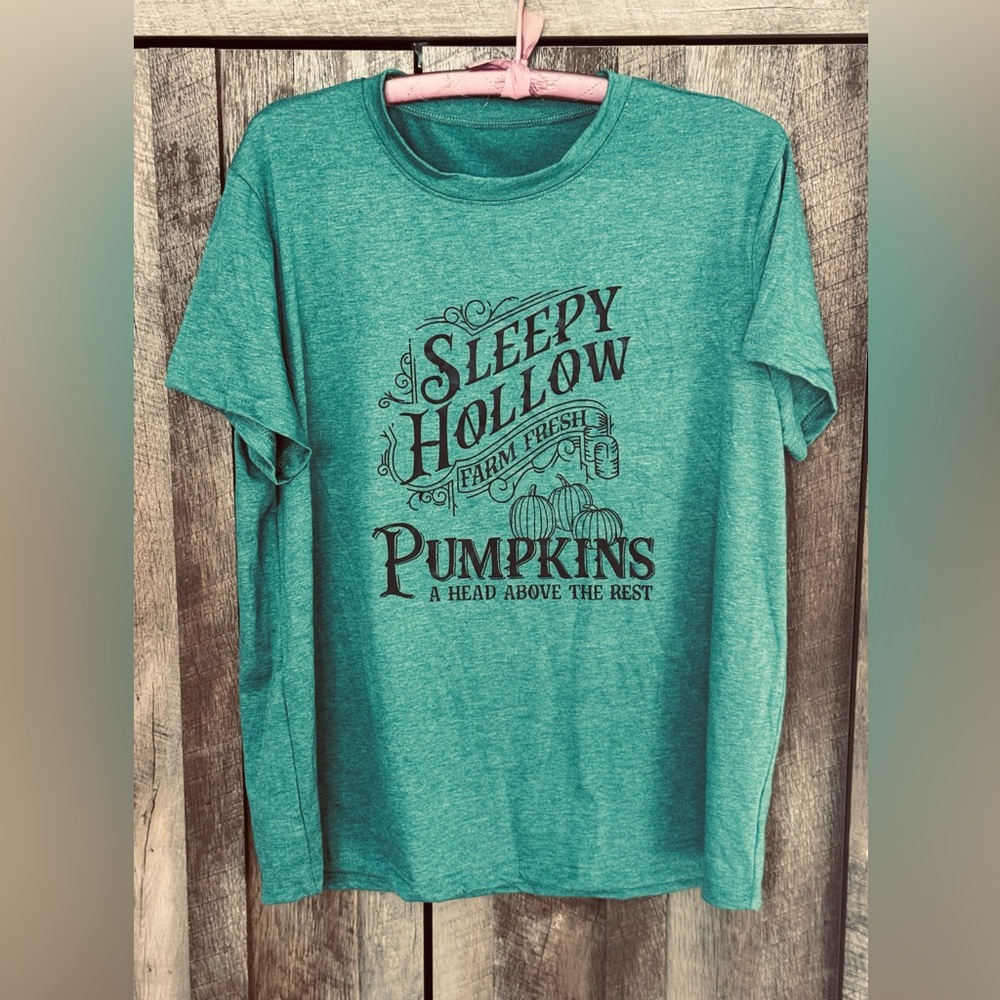 New! Green Sleepy Hollow Graphic T-Shirt, Size XL